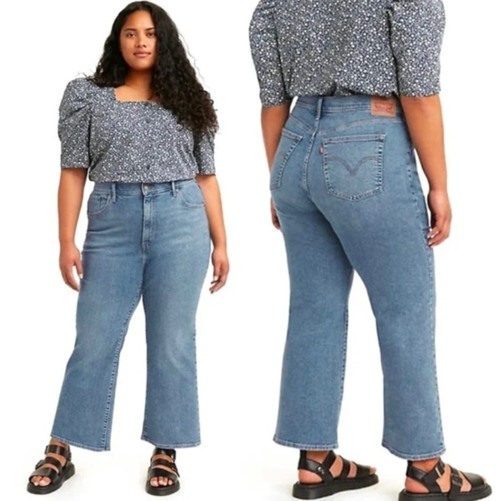 Levi’s 20W High Waisted Crop Flare Jeans Women’s Stretch A0971-0000